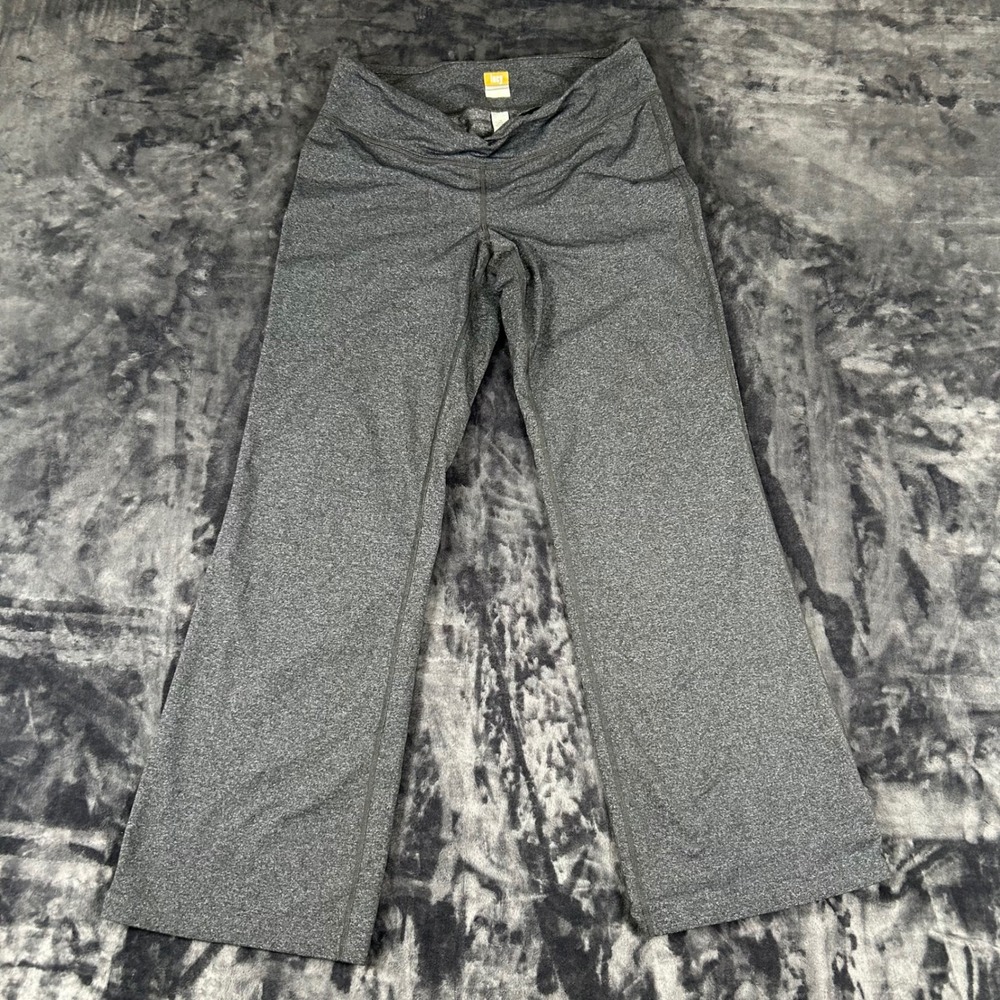 Lucy Yoga Pants Womens L Short Gray Powermax Wide Leg‎ Athletic Trousers